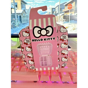 Sanrio Hello Kitty Case Zipper Multi 2024Square Pink Jewelry Travel Storage
